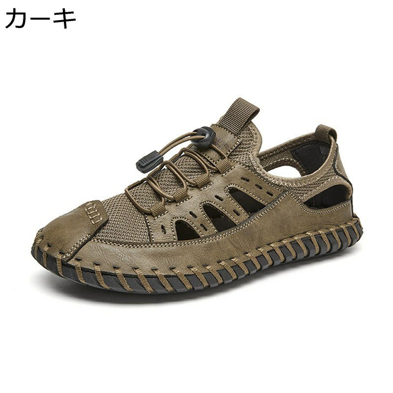 メンズ アウトドアサンダル 夏 スポーツサンダル コンフォート 滑り止め 耐磨耗 蒸れない 歩きやすい 履きやすい 軽い ドライビングシューズ スニーカー カジュアル 登山 旅行 ビーチ
