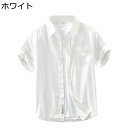 アロハシャツ 無地 半袖シャツ メンズ 綿100% ボタンダウン ゆったり 大きいサイズ 体型カバー ゆったり サーフ系 ALOHA 熱帯風 海水浴 夏祭り 吸汗速乾 通気 紫外線対策 日焼け止め