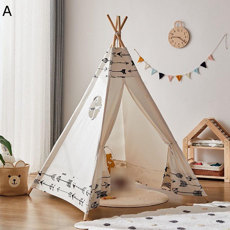 キッズテント 子供テント キャンプテント インディアンテント ティピー キッズプレイテント プレイハウス おもちゃ 簡単組み立て 玩具収納 セパレートベッド 秘密基地 室内遊具 キャンプ ハイキング