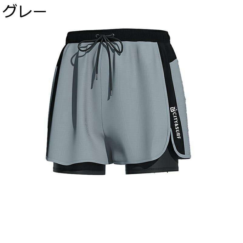 水着 メンズ ビーチパンツ ボードショーツ ポケット ショーツ Swimwear フィットネス シンプル ブラック スポーツ ビーチ 海水浴 ジム サウナ スイ...