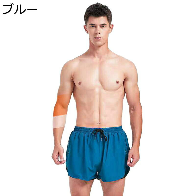 水着 水泳 メンズ ビーチパンツ ボードショーツ ポケット ショーツ Swimwear プール プレゼント 海水 ランニング フィットネス ジム 温泉 運動用 ...