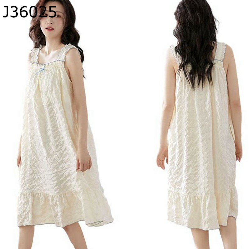 ネグリジェ パジャマ レディース 半袖 夏用 キャミワンピース 無袖 胸パッド付き ナイトウェア 薄手 通気性 吸湿 肌触りの柔らかい ゆったり シンプル 女性 リラックス