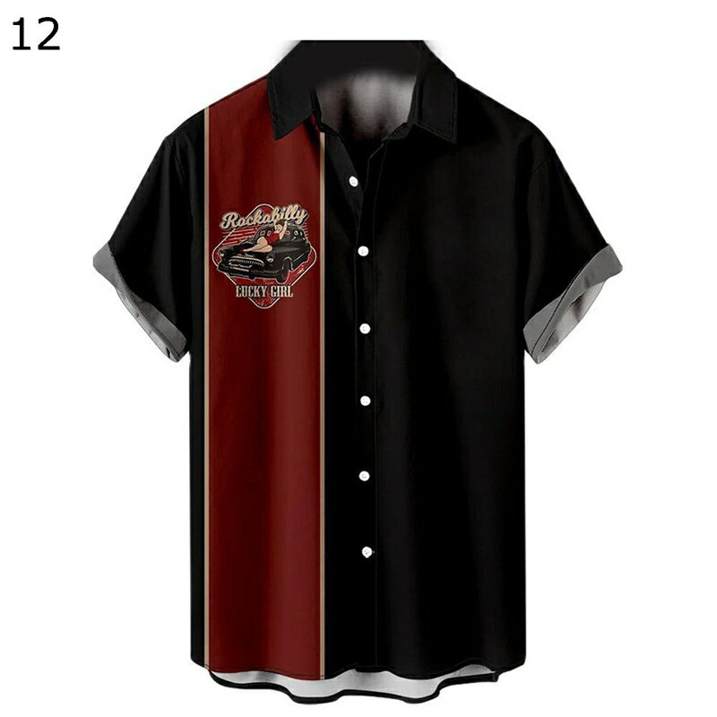 ハワイシャツ ブラウス アロハ ブラウス 車柄 パッチワーク レディース ジュニア 夏服 開襟 原宿風 薄..