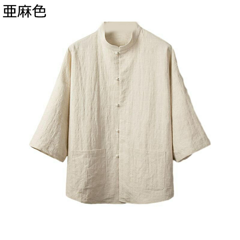 唐装 チャイナ服 メンズ 長袖 漢服 チャイナボタン 通気速乾 トップス アウター ゆったり おしゃれ 大きいサイズ カジュアル チャイナ風 薄い 軽い 夏服 日常着用 スポーツ お出掛け