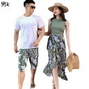 水着 ご夫婦 ペアルック ビーチパンツ サウナ水着 ショーツ サーフパンツ レディース スポーツ 海外旅行 温泉 プレゼント 水泳 新婚旅行 肌触り 通気性 伸...