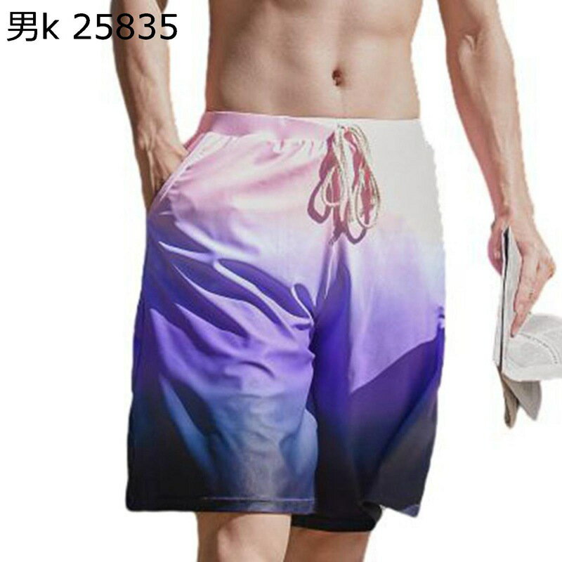 水着 ペアルック 男女セット サウナ水着 ショーツ 短パン レディース 体型カバー 海外旅行 温泉 ビーチ プール用 水泳 新婚旅行 肌触り 通気性 速乾 吸汗...