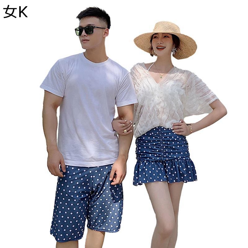 ペアルック お揃い 男女セット 水着 サウナ水着 メンズ 伸縮性 冷感 体型カバー サーフパンツ ボート スクール スポーツ プレミアム 海外旅行 ハネムーン ...