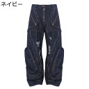 ワイドパンツ デニムパンツ 個性的 ダメージ加工 メンズ レディース 長ズボン ジーパン Gパン 春秋 カジュアル カジュアル おしゃれ バギー ヒップホップ デイリー お出掛け ユニセックス ボトムス