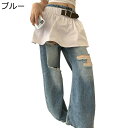 デニムパンツ レディースボトムズ Gパン ジーパン ワイドパンツ ヴィンテージ アメリカ風 ジーンズ ゆったり オシャレ ヒップホップ 春秋 ストリート 外出 ...