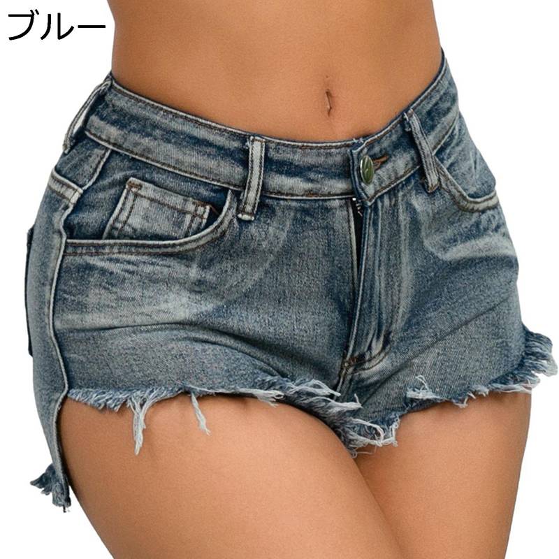 ショートパンツ デニムパンツ レディース ルーズ ダメージ セクシー ジーンズ ショーツ 春夏秋服 Gパン..