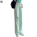レディース デニムパンツ 長ズボン ロングパンツ ワイド ジーパン ジーンズ Gパン 春秋 ルーズパンツ カジュアル ストリート ゆったり 通気性 耐摩耗 速乾 韓国風 作業着 通勤 ユニセックス ボトムス