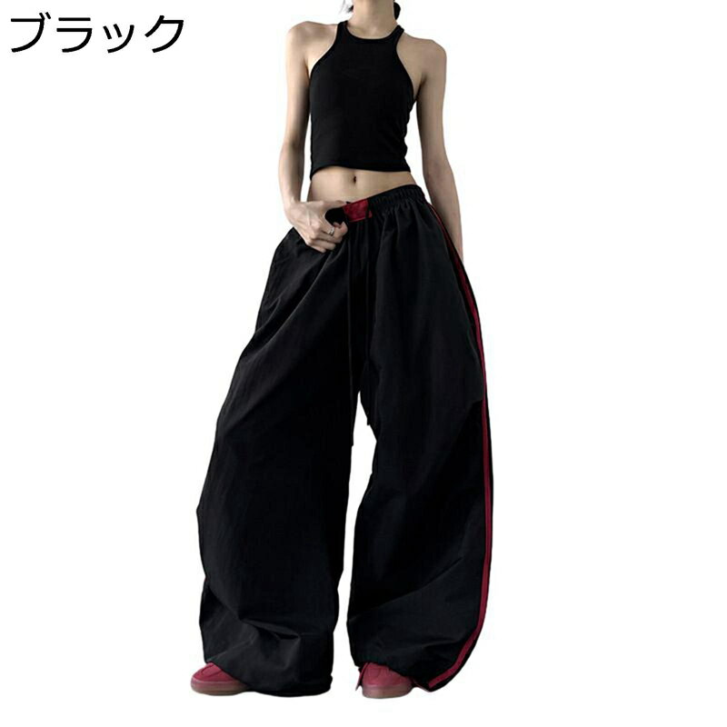 ワイドパンツ レディース ジャージ ロングパンツ ゆったり 接触冷感 ワイドシルエット ハイウェスト ボ..