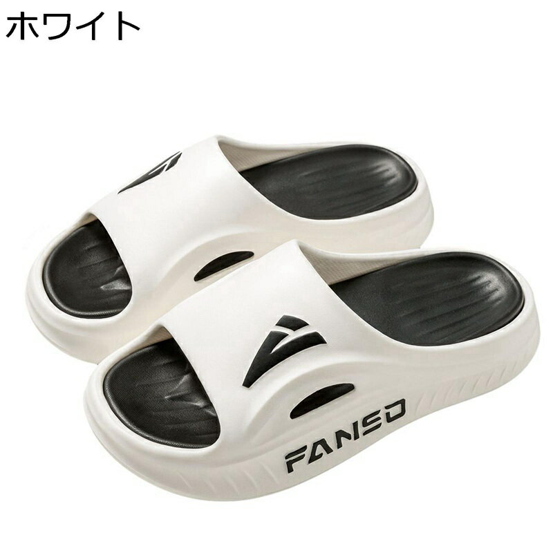 スライドスニーカー メンズ リカバリーサンダル EVA 滑り止め 歩きやすい 夏用 ビーサン 衝撃緩和 軽い..