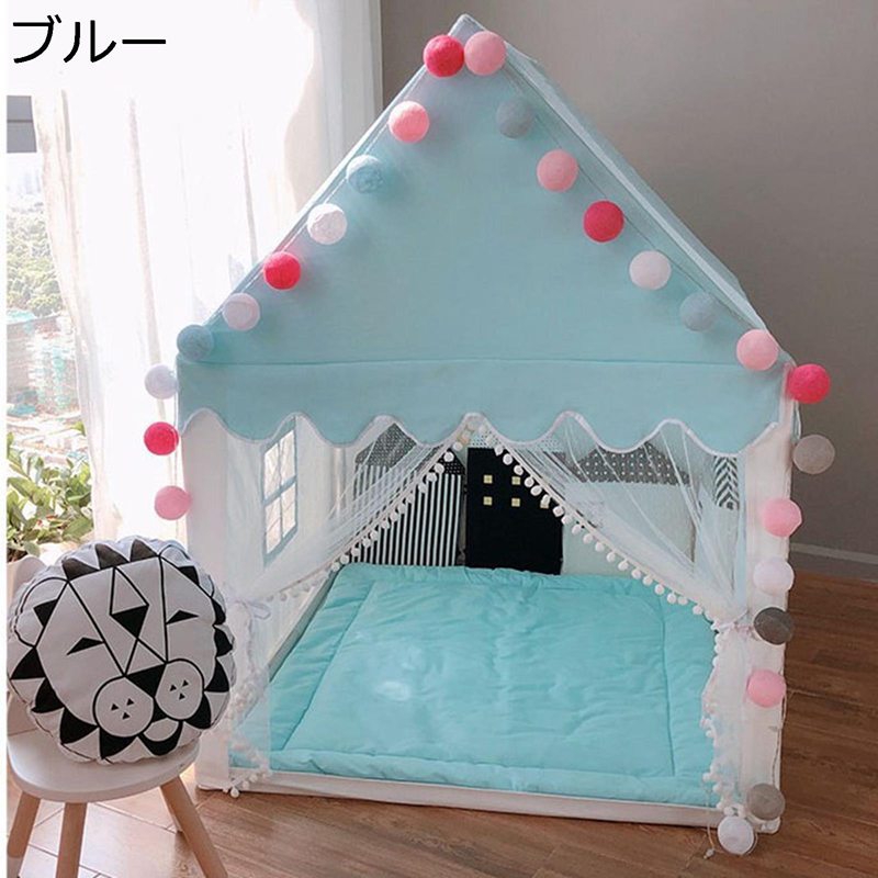 キッズテント 子供テント 室外/室内遊具 キッズプレイハウス 簡単組み立て 通気性 メッシュ カジュアル おもちゃ 親子遊び 子供の日プレゼント キャンプ 知育玩具 おままごと