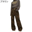 レディース 豹柄 ズボン デニムパンツ ヒョウ柄 ジーパン Gパン 春秋 バギーパンツ カジュアル 原宿系 ストリート ルーズフィット 耐摩耗性 着用感 コーディネート オールシーズン 作業着 通勤 ジュニア