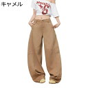 ジーンズ ワイドパンツ カーゴパンツ レディース デニム ビッグシルエット オシャレ 韓国風 ストリート 薄手 ソフト コーデやすい 無地 春 夏 秋 カジュア...