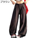 民族風 ワイドパンツ レディースボトムズ ストライプ エスニック ロングパンツ カジュアル 窮屈感のない ストリート 個性的 春夏秋用 履き心地いい 通学 普段着 アウトドア おしゃれ