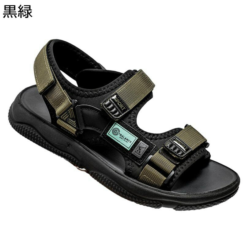 サンダル マジックテープ メンズ 厚底3cm ストラップ ビーチサンダル アウトドア スポーツ 履き心地 丈..