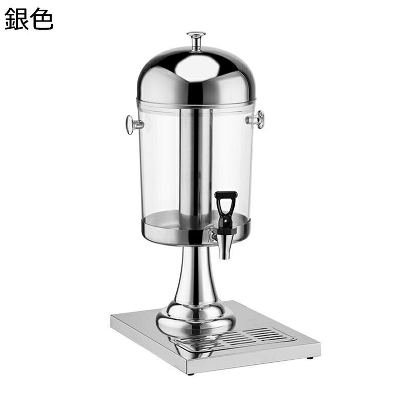 ドリンクサーバー 冷水筒 大容量 ピッチャー ドリンクピッチャー ステンレス製 冷熱両用 お茶ポット アイスチューブ付き 飲料ディスペンサー ジュース レモネード 梅酒 結婚式 飲食店