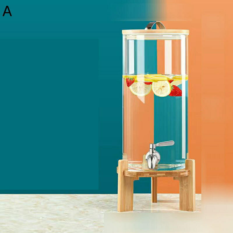 ドリンクサーバー ドリンクピッチャー 蛇口付き ジャグ ステンレス 冷水筒 ポット 透明 大容量 ジュー..