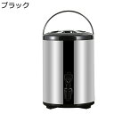 ウォータージャグ タンク 蓋付き断熱バケツ 保温ジャグ 断熱バレル 冷温対応 大容量 ステンレス保温バケツ コーヒーポット コールド飲料ディスペンサー ミルクティーショップ 商業向け 多機能