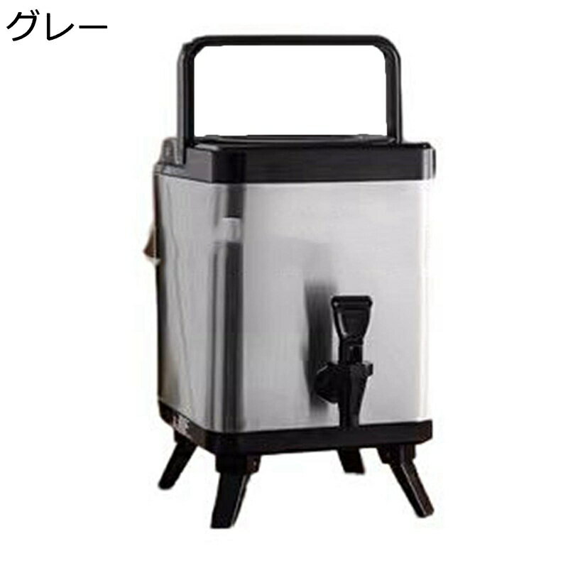 四角いミルクティーバケツ ステンレス鋼断熱バケツ 温水ボイラー 保温保冷 密閉バケツ ウォータージャグ ジュースバケツ 蛇口付 折りたたみ 脚付き 卓上断熱バレル ジュース お湯 ミルク 商業向け