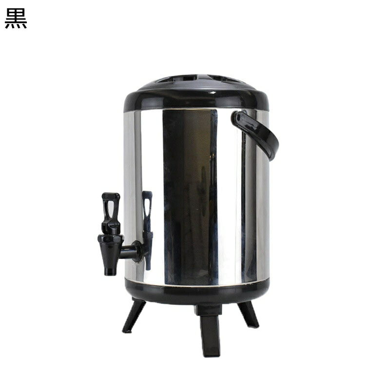 ステンレスミルクバケツ 保温ポット 蛇口付き 温冷飲料ディスペンサー 保温・保冷 魔法瓶 ホットコールドドリンクディスペンサー 折り畳み 脚付き 家族の集まりやレストラン オフィス用 ビュッフェ