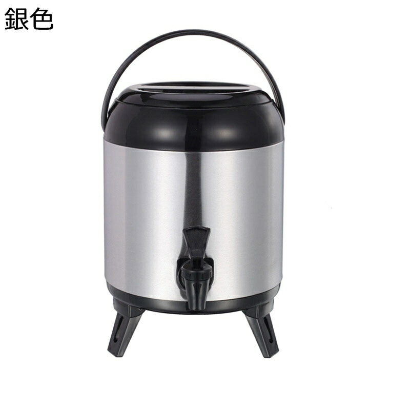 ステンレスミルクティーバケツ 保温卓上ポット断熱バレル 蛇口付き 保温・保冷 アウトドア用ジャグ 大容量 折りたたみ 三脚 保温バケツ 魔法瓶ポット アウトドア キャンプ 釣り 家庭用