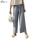ワイドパンツ シワデザイン ストレッチ レディース プリーツパンツ 9分丈 ゆったり チノパン ウエストゴム 通気 薄手 快適 着回し力 ロング ベーシック 春夏秋着 日常着 部屋着 通勤通学