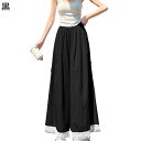 レディース ロングパンツ ワイドパンツ 裾レース飾り ビッグシルエット カジュアル ベーシック チノパン ウエストゴム オールシーズン 肌触りいい ルームウェア 形態安定 外出 甘めのコーデ