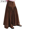キュロットスカート ガウチョパンツ プリーツ レディース 日系 スカンツ スカーチョ ワイドパンツ Aライン ロング丈 春 夏 着痩せ ゆったり 体型カバー 通気性 ヴィンテージ アウトドア 通勤