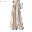 キュロットスカート ロングパンツ ワイドシルエット レディース スカートパンツ ハイウエスト 美脚 脚長効果 体型カバー スカーチョ マキシ丈 薄手 肌触り 脚長効果 韓国風 お出かけ 夏