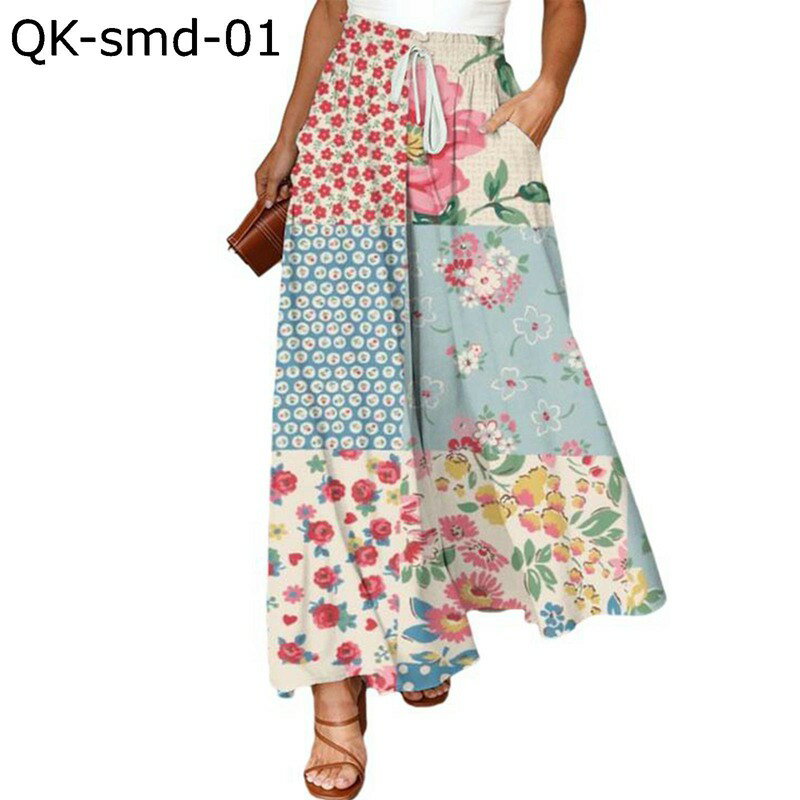 ワイドパンツ キュロット レディース 民族風 花柄 ロングパンツ エスニック スカーチョ Aライン スカート見えボトムズ ゆったり 着痩せ 薄手 ハイウエスト マキシ丈 トラベル お出かけ 夏の味方