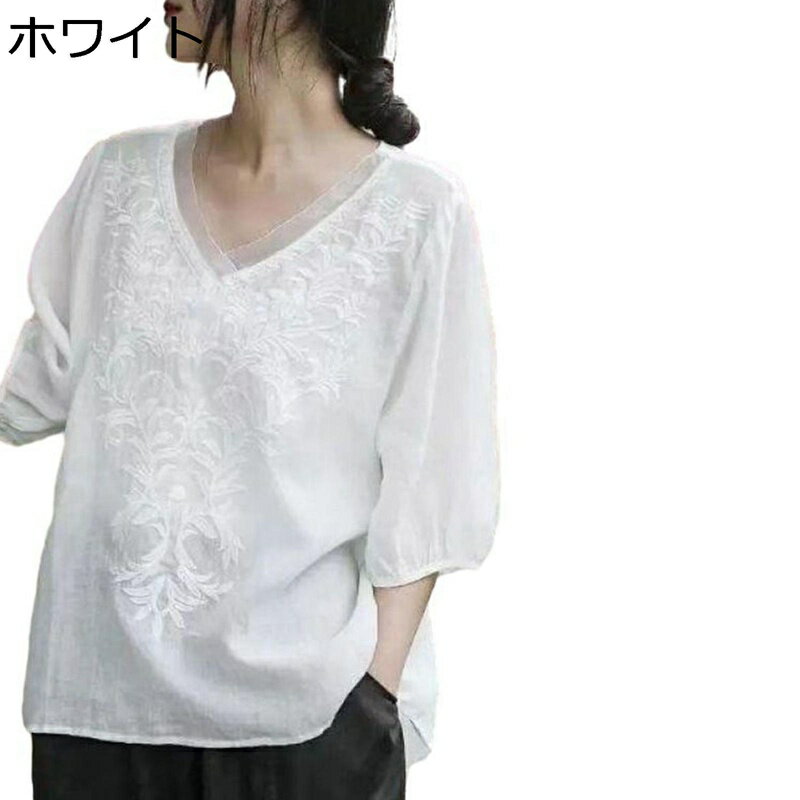 Tシャツ レディース カットソー クルーネック 半袖 無地 通気性 ゆったり トップス 着痩せ 高齢者 婦人用 大きいサイズ 夏服 通気性 涼しい カジュアル 部屋着 60代 70代 夏服