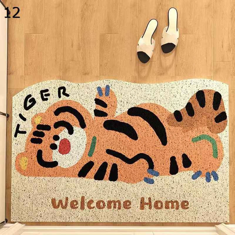 泥落としマット 可愛い アニマル 家庭用 玄関 ウェルカムマット 滑り止め 北欧 フロアマット 台所 室内 カーペット 丸洗い 防炎 滑らない 防ダニ 抗皺耐熱 耐久性 廊下 ベランダ 寝室 diy可能
