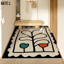 玄関マット 小花 足拭きマット 滑り止め モダン 切手柄 カーペット DIYカット 丸洗い 防炎 滑らない ウェルカムマット 大判 泥落とし 防臭 防カビ 廊下...