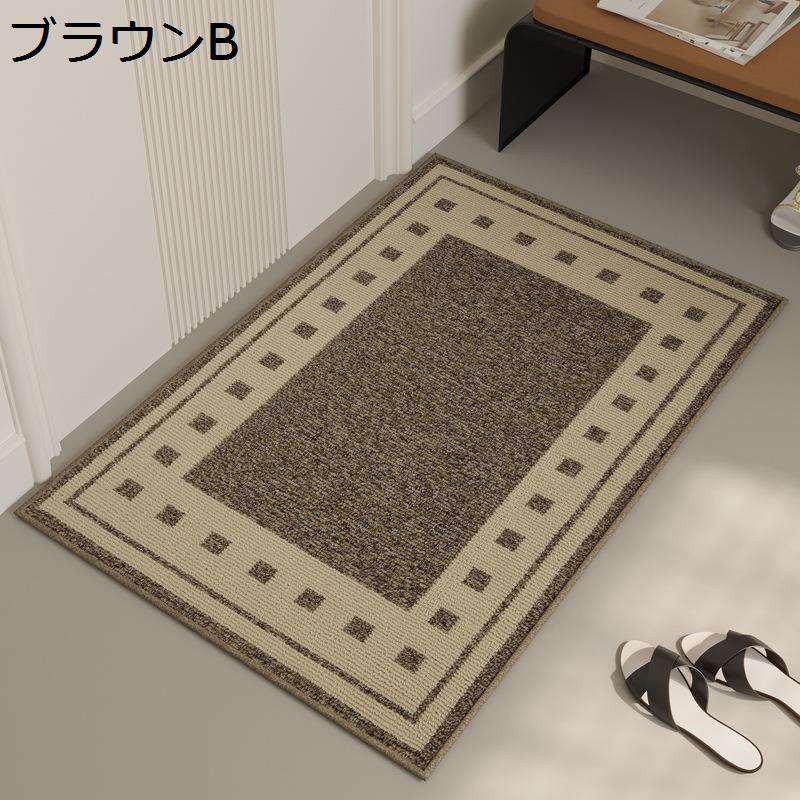 玄関マット 室内 足拭きマット 滑り止め 北欧 防滑 バスルーム 多用途 ラグ 水洗い 汚れに強い エントランスマット 耐磨耗 インテリア 色落ちなし カット可能 廊下 ベランダ 寝室