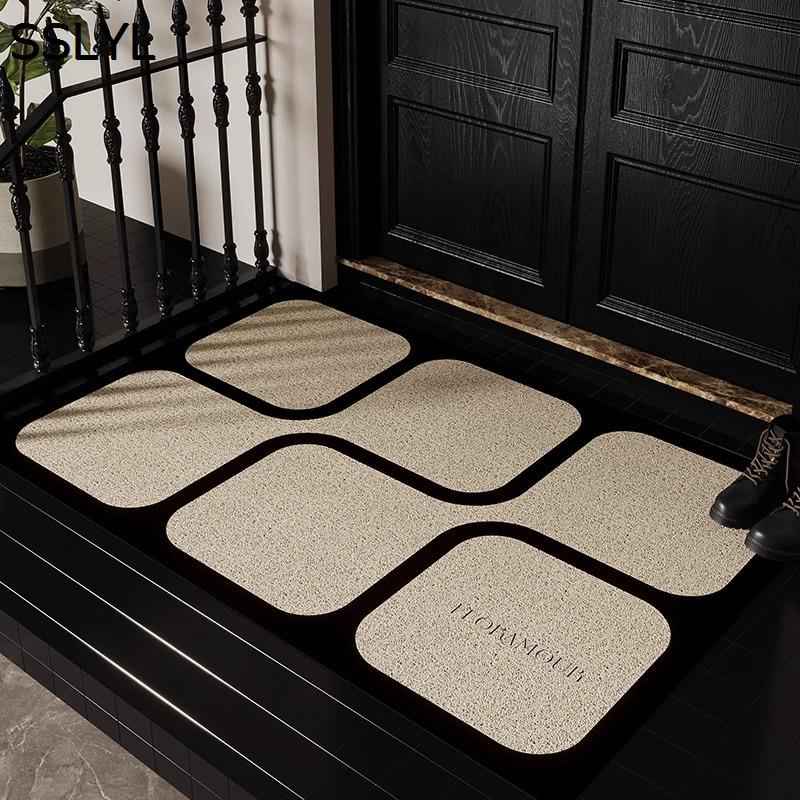 玄関マット 屋外 泥落としマット 滑り止め モダン フロアマット 台所 カーペット ずれない 吸水 保温性 エントランスマット 耐磨耗 インテリア 色落ちなし diy可能 廊下 ベランダ 寝室
