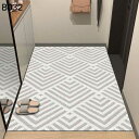 玄関マット 屋外 室内 北欧風 足拭きマット 滑り止め 幾何柄 フロアマット 台所 カーペット ノンスリップ 調湿 エントランスマット 無臭 防音 掃除が簡単 ...