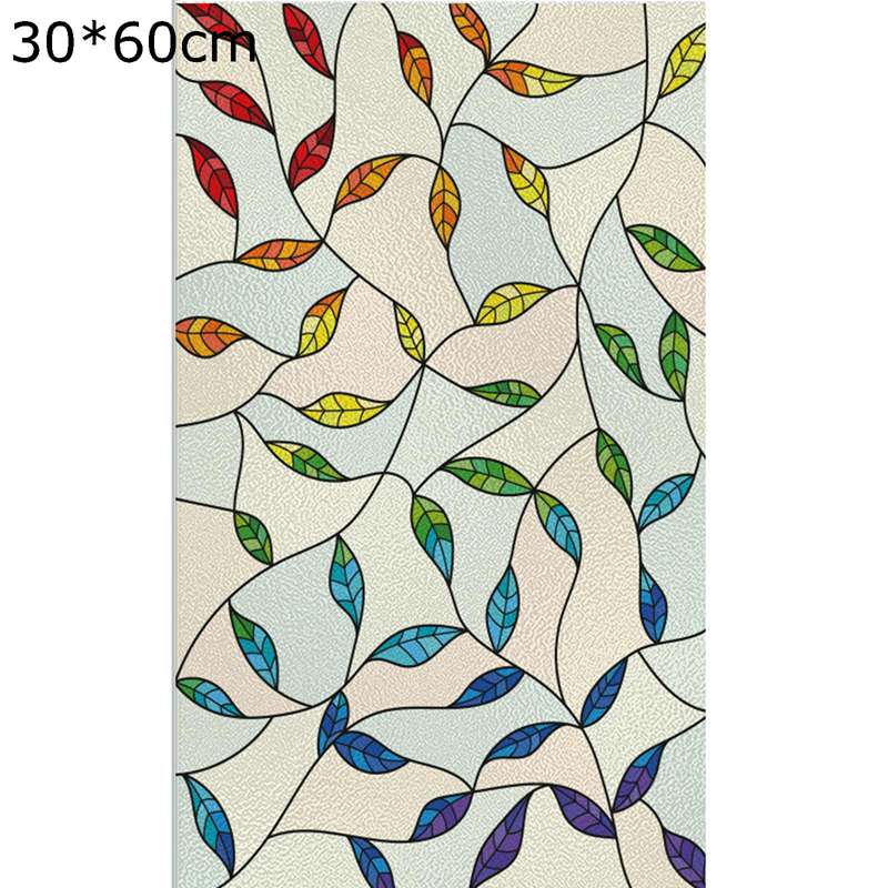 ガラス窓用目隠しシート花柄ステンド...