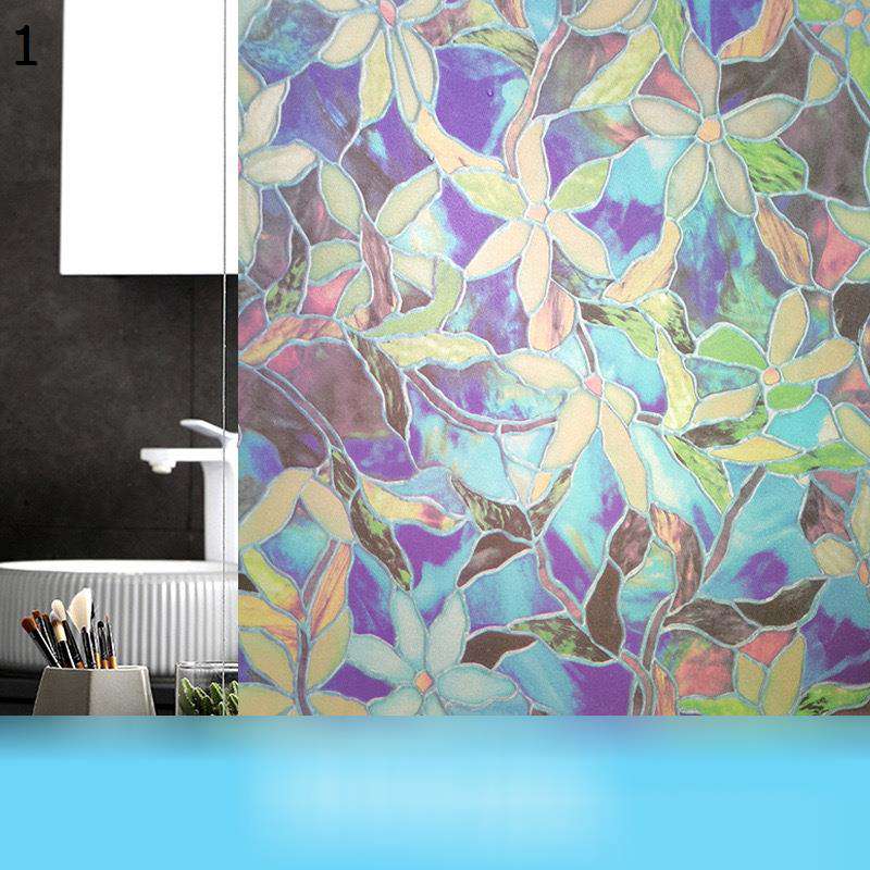 すりガラス シート 目隠し 水で接着 ガラス 見えない 紫外線カット ステンドグラス 遮光 夜も見えない ..