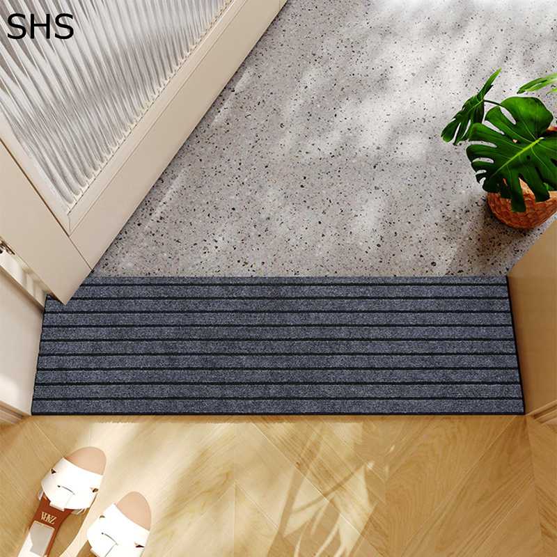 玄関マット 長方形 足拭きマット 滑り止め 幾何柄 屋外 フロアマット 台所 ラグ 防油 折り畳み可能 防汚 エントランスマット 泥落とし 防臭 防カビ カット可能 店舗用 家庭用 ショップ用