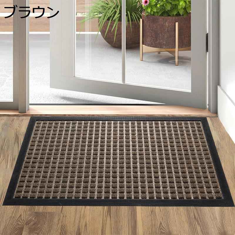 玄関マット 泥落としマット 滑り止め 北欧 カーペット カット可能 手洗いok 消臭 拭ける ウェルカムマット 業務用 防臭 防カビ 廊下 ベランダ 寝室 屋内 屋外 バスルーム 台所