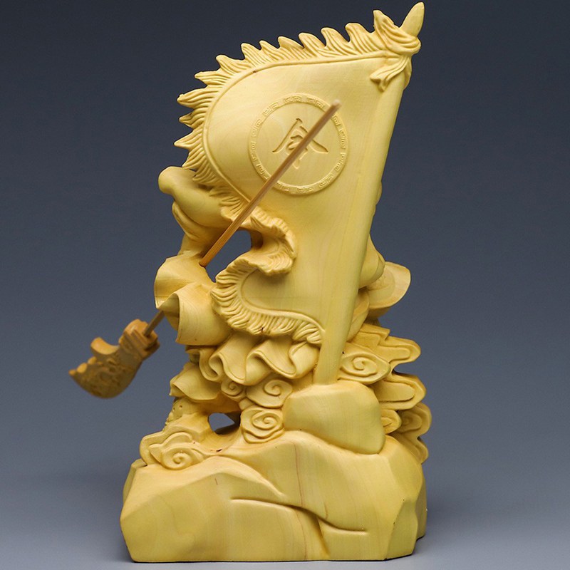 関羽像 武財神 関雲長 関帝像 関公像 仏像 神像 木製 立像 置物 商売繁盛 風水グッズ 財運 開運 青龍偃月刀 三国演義 三国志 運気アップ 金運アップ 厄除け お守り オフィス 開店祝い 贈り物