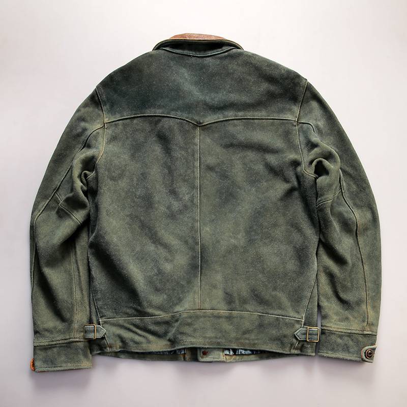 メンズ レザージャケット スエード 牛革 ライダースジャケット カジュアル 防風 防寒 コート 革ジャン ブルゾン 春秋冬 折り襟 ヴィンテージ サイクリング ワーク 日常