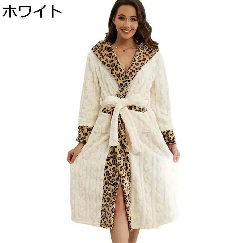 バスローブ ルームウェア レディース エレガント コーラル ケーブル柄 Vネック 吸水 軽量 ボディタオル..