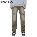 カーゴパンツ 肌触り良い デニムパンツ ジーンズ メンズ ヴィンテージ 伸縮性 通気性 おしゃれ カジュアル ファスナー付き ウォッシュ加工 春 マルチポケット 通学 通勤 無地 綿 はき心地いい 青年
