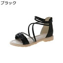 フラットサンダル ストラップ レディース バックジッパー ローマ風 ボヘミア風 夏用 外出 前開き ファッション シンプル 爽やか 軽便 快適 細見え 歩きやす...