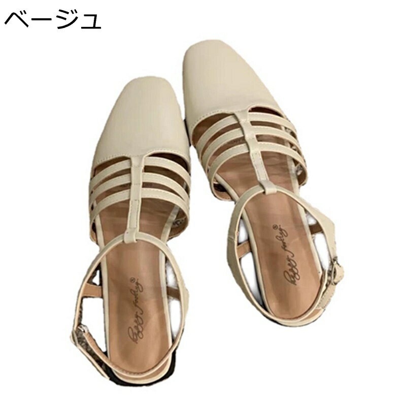 レディース グルカサンダル 編み込み つま先あり スクエアトゥ フラット バックル ストラップサンダル ファッション 夏用 シンプル 軽便 快適 細見え 歩きやすい 日常 ビーチ おしゃれ
