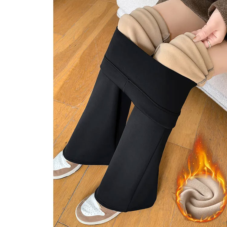 フレアパンツ カジュアル ロング丈 裏起毛 パンツ 伸縮性抜群 ハイウエスト ストレッチパンツ パンツ 中厚手 レディース ウエストゴム ボトムス シンプル 裏微起毛 秋 冬 細見え 脚長効果 美脚 防寒 シンプル カジュアル 無地 通勤 大人 お洒落